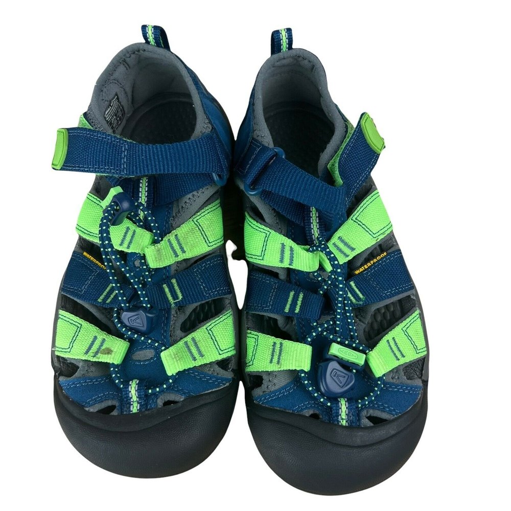 Keens Youth Kids Size 3 Blue Green Water Outdoor Summer Shoes
